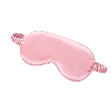 Imagem de Máscara De Olho/Tapa-Olho Confortável E Respirável Para Dormir - 3D, Seda Dupla Face, Multicolorido(Cetim Premim Rosa)