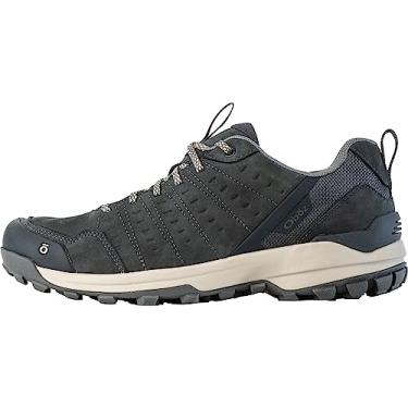 Imagem de Oboz Sypes Low Leather B-Dry Tênis de caminhada masculino, Pedra vulcânica, 7.5