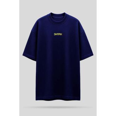 Imagem de Camiseta Oversized Shatark Pac Man - Azul Marinho-Masculino