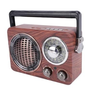 Imagem de Jectse Rádio Retro Portátil Com Ajuste Aprimorado de FM, Mp3 Player Am Sw, Bateria Recarregável, Antena Telescópica Suporta Cartão de Memória USB Playback, Design Leve e Compacto para