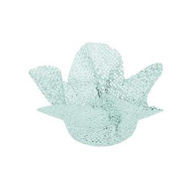 Imagem de Lindas embalagens de doces, 25 papéis de embrulho simples com flores únicas, biombos escoceses, casamentos, estreias, festas (COR AZUL CLARO)