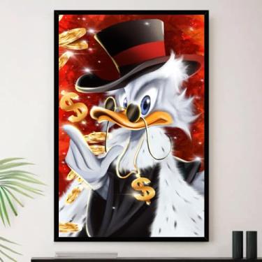 Imagem de Genérico, Quadro Tio Patinhas Dinheiro Sala Decorativo A3 35x45cm