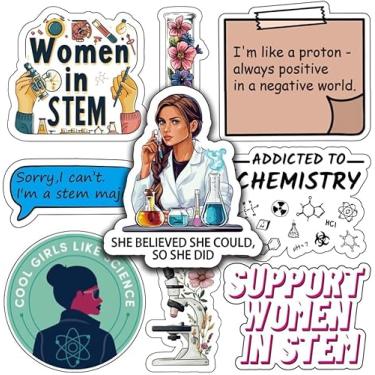 Imagem de Adesivos Women in STEM - Decalques inspiradores para garrafas de água e laptops - Força e resiliência