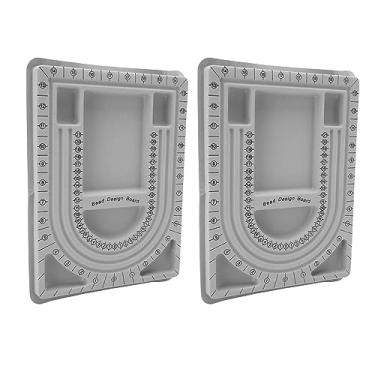 Imagem de Acouto 2pcs Cinza Bracelete de Bracelete e Placa de Miçanga para Fazer Jóias DIY, para Colar e Projeção de Pulseira