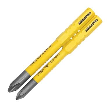 Imagem de MEGAPRO Pacote de brocas de substituição isoladas | Certificação VDE | Proteção de 1000 V | Bits compatíveis com a chave de fenda MEGAPRO Defender VDE (Phillips)