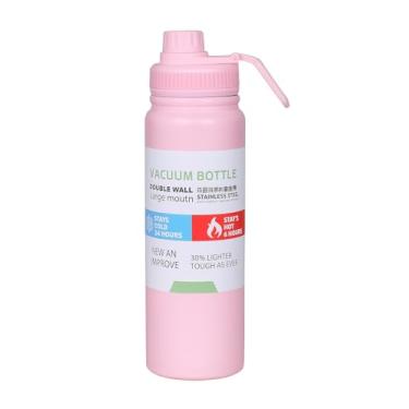 Imagem de Garrafa Termica Inox 800ml com Alca e Bico Squeeze Esportiva para Academia Trabalho Viagem (rosa)
