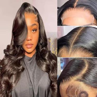 Imagem de Peruca com fecho de renda Aaliweya 5x5 HD Lace Body Wave 180% 22"