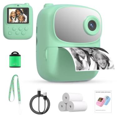 Imagem de Câmera de impressão instantânea DIGITHINK Kids 2025 32GB Memória 1080p