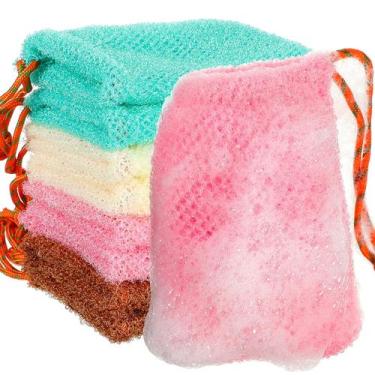 Imagem de Soap Saver Pouch Mesh Soap Holder, rede esfoliante, conjunto de 8 - Sh