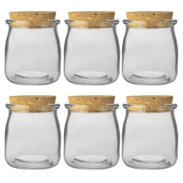 Imagem de 6 Porta Condimentos De Vidro Com Rolha 190Ml 1990 Lyor