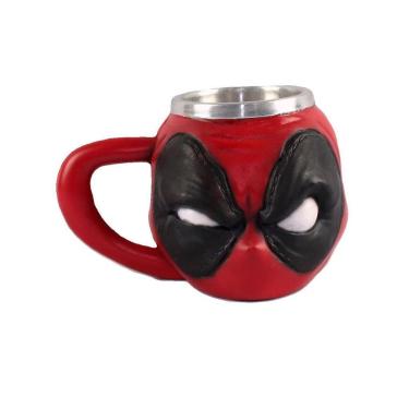 Imagem de Caneca Chopp Resina Inox 3D Deadpool Baby Decoração