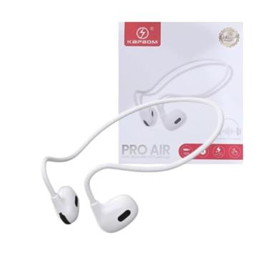 Imagem de S6 PRO AIR Fone de Ouvido Bluetooth com Condução Óssea, Resistente à Água, 70h Autonomia, Branco