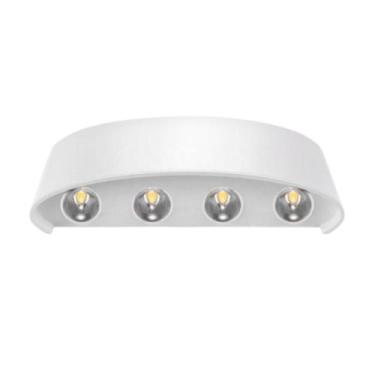 Imagem de Balizador Arandela Sobrepor Led 12W Branco Quente 8 Fachos - CBC