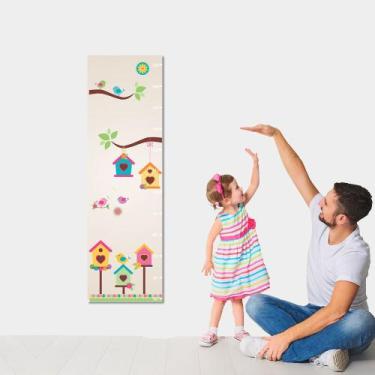 Imagem de Régua de Crescimento Passarinhos Adesivo Decorativo para Quarto Infant