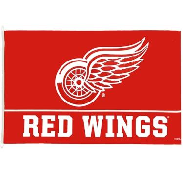 Imagem de WinCraft Bandeira NHL Detroit Red Wings Deluxe, 9,5 cm x 1,5 m