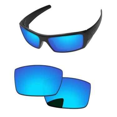Imagem de PapaViva Lentes de reposição para óculos de sol Oakley Gascan OO9014 60 mm, Azul gelo, Gascan