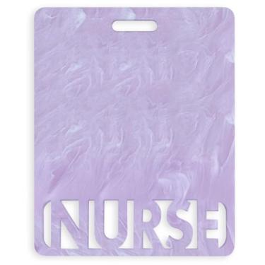 Imagem de Emblema estendido de enfermeira amigo horizontal fofo crachá amigos para enfermeiras colorido e glitter acrílico etiqueta de enfermeira tamanho perfeito para identificação de enfermagem estendida