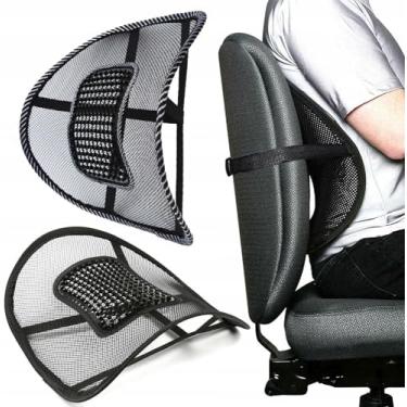 Imagem de Encosto Lombar Ortopédico para Cadeira e Cadeiras de Escritório – Alívio e Conforto da Dor nas Costas e Coluna | Suporte para Postura Premium com Tiras Ajustáveis – PivaStore