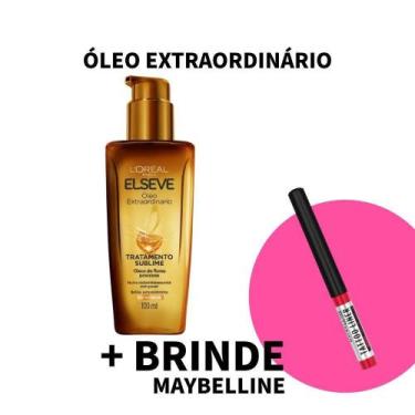 Imagem de Óleo Capilar Elseve Extraordinário 100ml + Brinde Lápis Tattoo Pen Bk 