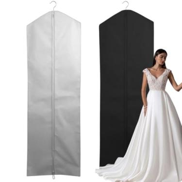 Imagem de Capa Para Terno, Bolsa De Armazenamento à Prova De Mofo, Capa Para Terno Com Ziper(1,80cm x 64cm TODA TNT,PRETO)