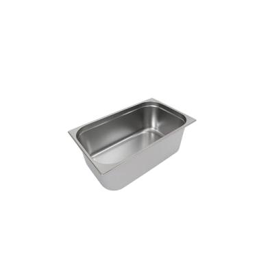 Imagem de Cuba Gastronômica em Aço Inox, GN 1/1, 200mm de Profundidade, 30 Litros, para Buffet e Rechaud, Prateado