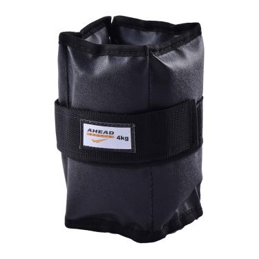 Imagem de PAR DE CANELEIRAS DE PESO (TORNOZELEIRAS) PRETAS - 4 KG
