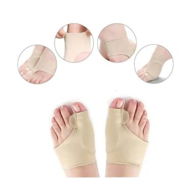 Imagem de KIT PAR DE MEIAS PROTETOR ORTOPÉDICOS CORRETOR DE JOANETES COM SEPARADOR DE DEDOS