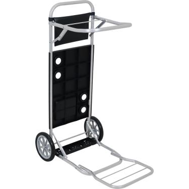 Imagem de Carrinho Mesa para Praia com Avanço em Alumínio Preto Bel