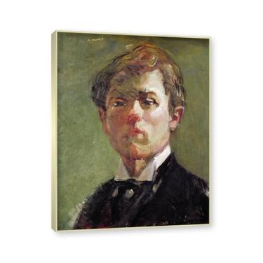 Imagem de Moldura de champanhe. Impressões Raoul Dufy, (autorretrato 4), pôster de viagem vintage, arte impressionista, imagem de arte de parede em tela para decoração de casa. 30 x 40 cm-11,8 x 15,7 pol