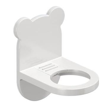 Imagem de Suporte de garrafa de sabão ajustável suporte de xampu sabão líquido cabide de parede banheiro cozinha prateleira de garrafa de detergente (branco)