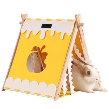 Imagem de Copfeu Esconderijo de coelhos, casas e habitats de animais pequenos, gaiolas de barraca para porquinhos-da-índia para porquinhos-da-índia, hamster, ratos, coelhos e outros animais pequenos, acessórios