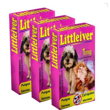 Imagem de Kit 03 Anti Vermes, Carrapatos, Pulgas E Sarnas Para Gatos Mastigáveis 1mg 04comprimdos