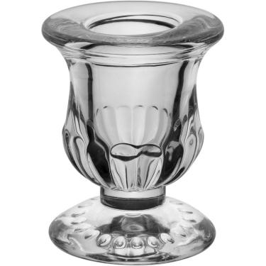 Imagem de Castiçal Porta Vela Decorativo Home&co Eco Crystal 6x4x4cm Transparente