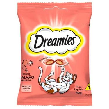 Imagem de Petisco Dreamies Salmão Para Gatos Adultos 80g - MARS