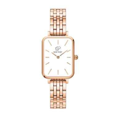 Imagem de Relógio Feminino Quadrado Rose Gold Venezia minimalista New Port