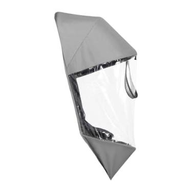 Imagem de menolana Capa de chuva transparente para carrinho de bebê, proteção contra intempéries para carrinho de bebê de viagem, inverno, à prova d'água e vento