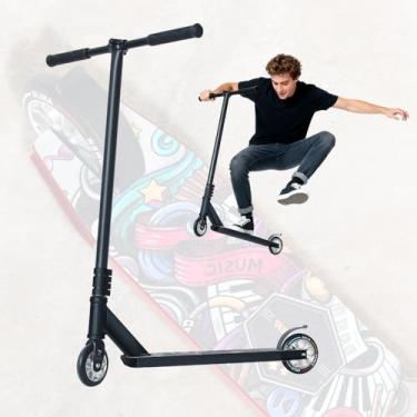 Imagem de Pro Freestyle Stunt Scooter – Lightweight Aluminum Trick Kick Scooter with 110mm Wheels, Reinforced T6 Deck & ABEC-9 Bearings | Kids, Teens & Adults 8+ (Matte Black)
