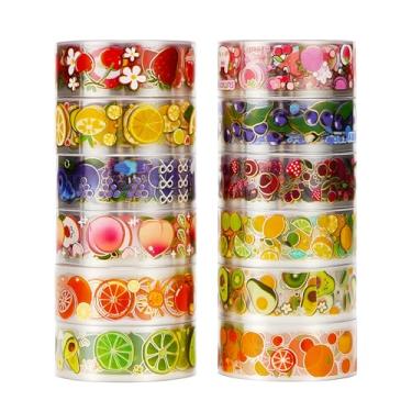 Imagem de Conjunto de adesivos Washi com estampa de flores douradas, estampas de animais coloridas, adesivos de bronzeamento decorativos para artes faça-você-mesmo, materiais de diário, scrapbook, cartão