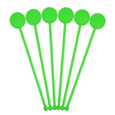 Imagem de Mexedor De Drink Para Festa De Aniverário Barzinho Long Drink Coloridos Caipirinha (60, Verde Neon)