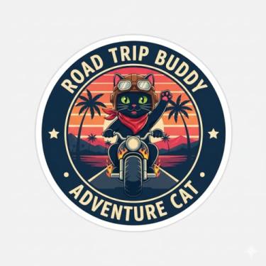 Imagem de Adesivo Decorativo para Carro e Moto, Modelo Gatinho (Adesivo94)