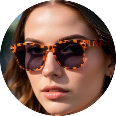 Imagem de Óculos de sol dobráveis para homens e mulheres, óculos escuros compactos de viagem com proteção UV400, armação leve e dobrável, Tinta de tartaruga