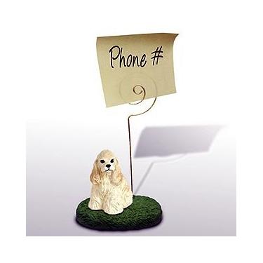 Imagem de Porta-recados Conversation Concepts Cocker Spaniel Blonde, Dourado