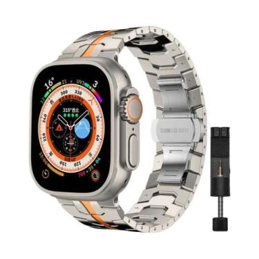 Imagem de Pulseira de Metal Luxo para Apple Watch 49mm/45mm/44mm/42mm/46mm - Cor