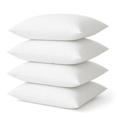 Imagem de Kit 4 Travesseiros Premium Viscoelástico, Espuma com Memória, Branco, Suporte Cervical para Dormir