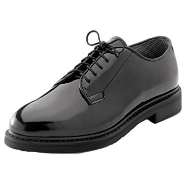 Imagem de Sapato social Oxford Rothco Uniform de alto brilho, Preto, 9.5