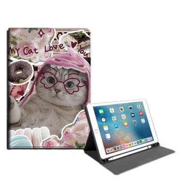 Imagem de Yzlvigrous Capa para ipad Mini 7 Gen 2024/ipad Mini 6 Gen 2021, Capa Fina de Suporte PU de 8.3 Polegadas com Despertar/sono Automático, Visualização em Vários Ângulos