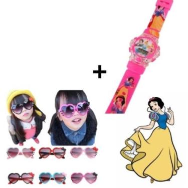 Imagem de kit Relógio Infantil Pisca Toca Musical Personagem Disney Homem aranha