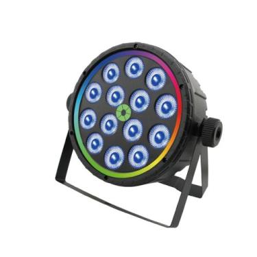 Imagem de Canhão Refletor LED RGB 80W Controle DMX Voz Autônomo Palco Festa Onis