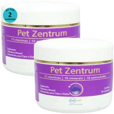 Imagem de Pet zentrum soft gel com 30 cápsulas para cães e gatos kit com 2 - Ino