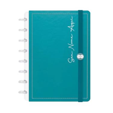 Imagem de Caderno De Disco Inteligente Iscool Personalizado 80 Folhas Solid Metallic Azul Topázio P